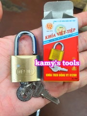 [Chính hãng] Ổ khóa việt tiệp thau bấm 3 phân model 01280