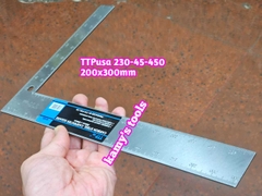 Thước ke vuông 200x300mm thép TTPusa 230-45-450, ê ke đo góc vuông