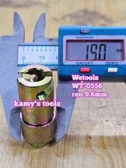 Đầu bơm mỡ ngạnh Wetools WT-0556 ren 9.6mm