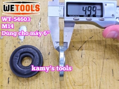 Ốc hãm máy mài bộ tán mài mặt bích kẹp đĩa cắt lưỡi đá mài M14 cho máy mài góc 150mm Wetools WT-54603