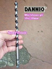 Mũi khoan gỗ xoắn ốc đuôi lục giác 8mm 10mm 12mm 14mm 16mm 18mm 20mm 22mm 25mm 30mm dài 230mm Dannio