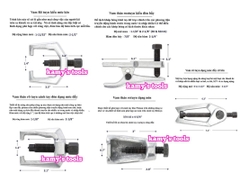 Bộ vam cảo tháo rotuyn 5 chi tiết kamytools