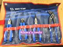 Bộ kìm 4 cái Kingtony model 42104GP01 (Kìm cắt, điện, nhọn, mỏ quạ)