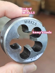Bàn ren M18x1.5 M18x2.5 L+R+T (LRT) dụng cụ tạo ren ngoài bulong