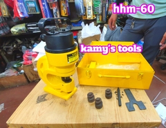 Máy đột lỗ thủy lực HHM-60 TLP 31 tấn đột lỗ 10mm-20mm 4 bộ khuôn