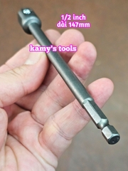 Đầu chuyển nối bắn vít lục giác sang bulong 1/2 inch dài 150mm