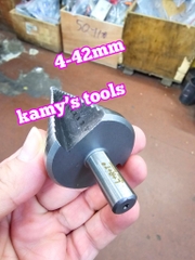 Mũi khoan tháp khoan tầng HSS đuôi lục giác 4mm-42mm L+R+T