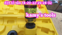 Dụng cụ đột lỗ tôn thủy lực đục lỗ thang máng cáp máng điên SYD-25 với 6 bộ khuôn đột 18-32mm