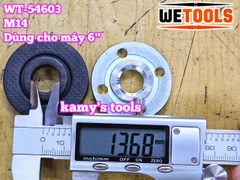 Ốc hãm máy mài bộ tán mài mặt bích kẹp đĩa cắt lưỡi đá mài M14 cho máy mài góc 150mm Wetools WT-54603