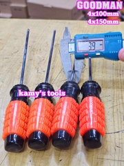 Tua vít cán gai Goodman 4mm dài 100mm 150mm bake dẹp 4x100mm 4x150mm 91404PH 91404STM 91406PH 91406STM