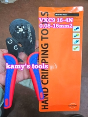 Kìm bấm cos pin tròn rỗng vuông VXC9 16-4N Vnimax Contact dài 200mm 0.08-16mm2