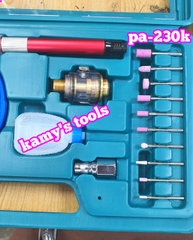 Bộ máy mài 3mm dạng viết bằng hơi khí nén Top model PA-230K có đá mài, PA-232K không đá mài, máy mài khí nén