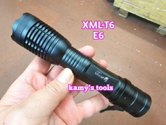 Đèn pin siêu sáng 5 chế độ XML-T6 E6 UltraFire dài 135-156mm