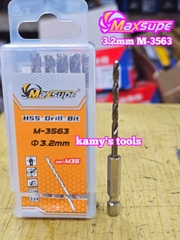 Mũi khoan sắt thép inox M35 chuôi lục giác Maxsupe 3mm 3.2mm 3.5mm 4mm 4.2mm 4.5mm 5mm 5.2mm 5.5mm 6mm