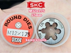Bàn ren SKC M12x1.75 (12x1.75) đường kính 1 inch 25mm SKC-432512A
