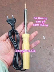 Mỏ hàn chì cán gỗ Bá Quang 40W loại cong và loại thẳng BQ-40GC BQ-40GT