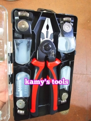 Kìm đa năng kìm nhọn kìm điện kìm cắt kìm tuốt dây điện bấm cos 5 trong 1 đổi đầu linh hoạt