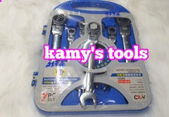 Bộ 7 cờ lê gật gù tự động chính hãng CMART T0009, cờ lê tự động lắc léo