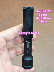 Đầu tuýp khẩu 1/2 inch dài 128mm Santa 8mm 10mm 12mm 13mm 14mm 17mm 19mm 85-908 85-910 85-912 85-913 85-914 85-917 85-919