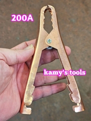 Dụng cụ kẹp bình ắc quy kẹp cá sấu loại 200A dài 152mm kẹp tối đa 30mm, kẹp cá sấu