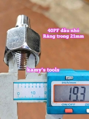 Bộ nối nhanh hơi khí nén ren trong 21mm 40PF 40SF Wetools WT-40PF WT-40SF