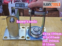 Đế càng bánh xe cố định và xoay loại dày 6mm cho bánh xe 150mm Kamytools KMT-33150A KMT-32150A