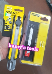 Dao rọc cáp cán nhựa cao su 7 inch 180mm rộng 25mm Stanley model STHT10425-8 và lưỡi dao rọc giấy stanley 25mm 0-11-325