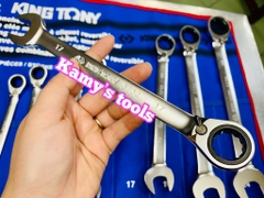 Bộ cờ lê vòng miệng tự động đảo chiều Kingtony 12212MRN 8-24mm (bộ vòng miệng tự động)