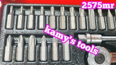 Bộ tuýp khẩu 1/4 inch 45 chi tiết hệ mét Kingtony model 2575MR 4mm-14mm