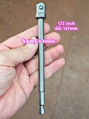 Đầu chuyển nối bắn vít lục giác sang bulong 1/2 inch dài 150mm