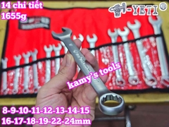 Bộ cờ lê vòng miệng Yeti đầu búa 14 chi tiết 8-24mm YETI-32214A