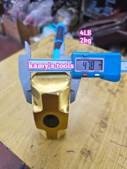 Búa đồng thau đầu lục giác 2kg 2000g 4LB cán nhựa dài 405mm kamytools BHCP-04