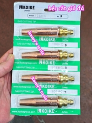 Béc cắt gas Koike lắp đèn cắt gió đá số 00, số 0, số 1, số 2, số 3, số 4
