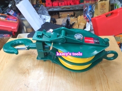 Ròng rọc đôi 2 tấn, puly sắt đôi 2 tấn 6 inch 150mm, puly 2 rãnh 2 tấn