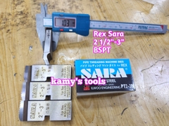 Dao tiện ren ống sắt tráng kẽm Rex hiệu Sara 2 1/2-3 inch ren ống 76-90mm hệ ren thông dụng BSPT