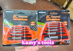 K-3687 và K-3688 Bộ mũi ren tháo mở bu lông, ốc vít gãy Kapusi, bộ ta rô taro lấy ốc gãy