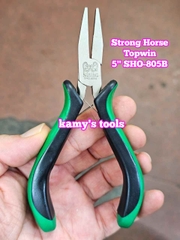 Kìm mũi dẹp bằng không răng 5 inch 125mm SHO-805B Strong Horse Topwin