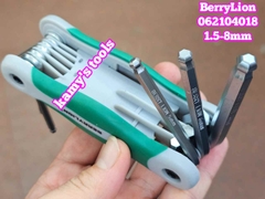 Bộ lục giác xếp gọn bỏ túi 8 chi tiết 1.5-8mm BerryLion 062104018