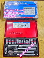 Bộ tuýp 1/4 inch 18 chi tiết hệ inch Kingtony 2019SR03 cỡ 5/32-1/2 inch