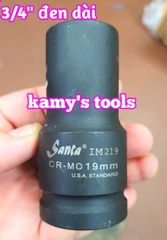 Đầu tuýp 3/4 inch dài 80mm Santa thép Cr-mo 16mm 17mm 18mm 19mm 20mm 21mm 22mm 23mm 24mm 25mm 26mm 27mm 28mm 29mm 30mm 31mm 32mm 33mm 34mm 35mm 36mm 38mm 39mm 40mm 41mm 42mm 44mm