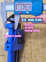 Mỏ lết răng Kingtony 12 inch 300mm 6531-12 mở miệng 42mm