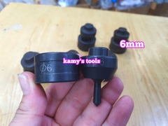 Khuôn đột lỗ mũi đột lỗ sắt V, thanh đồng cái dùng máy đột lỗ thủy lực CH-60 HHM-60 (bán lẻ 1 bộ)