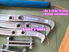 Cảo 3 chấu 12 inch wetools chrome vanadium cao cấp, vam 3 chấu