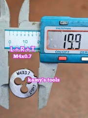 Bàn ren M4x0.7 (4x0.7) L+R+T (LRT) dụng cụ tạo ren ngoài bulong