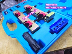 Bộ dụng cụ cân cam dưỡng đặt cam căn chỉnh thời gian xe Mercedes M133 M270 M274 Wetools 15 chi tiết WTME1808