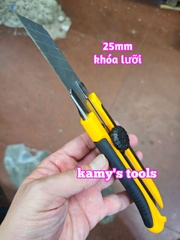 Dao rọc cáp rọc giấy đa năng có khóa lưỡi 25mm dài 180mm L+R+T