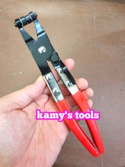 Kìm bóp cổ dê kẹp quai nhê bóp tháo ống nước ô tô có cóc hãm dài 210mm kamytools
