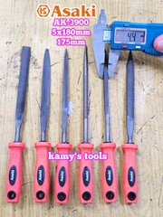Bộ dũa giũa mini 6 cây Asaki AK-3900 cỡ 5mm 5x180mm