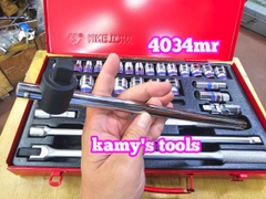 4034MR bộ tuýp 1/2 inch 12 cạnh Kingtony 33 chi tiết hệ mét 8mm-30mm