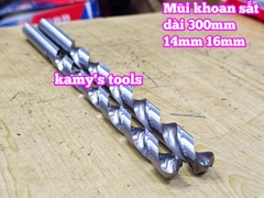 Mũi khoan sắt dài 300mm cỡ 14mm 16mm Wetools WT-233014 WT-233016